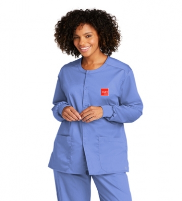 WonderWink® Unisex WorkFlex™ Snap-Front Scrub Jacket