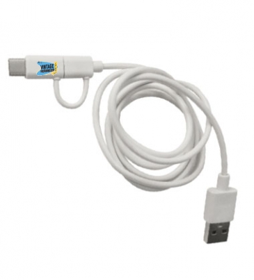 3-in-1 3 Ft. Charging Cable With Antimicrobial Additive