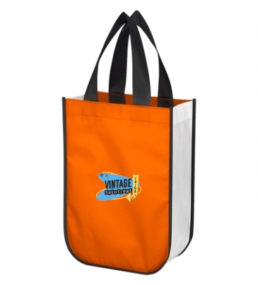 Non-Woven Shopper Tote Bag With 100% RPET Material