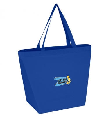 Non-Woven Shopper Tote Bag With Antimicrobial Additive