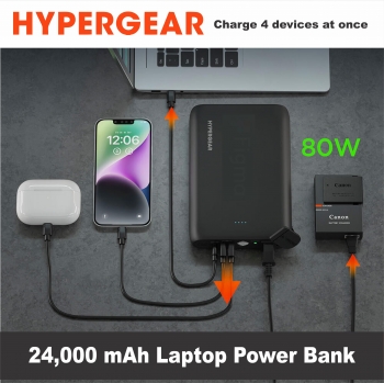 HyperGear 24,000mAh | Power Brick Laptop Power Bank