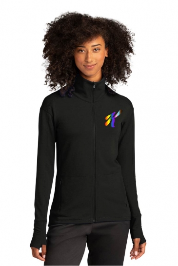 Sport-Tek® Ladies Sport-Wick® Stretch Contrast Full-Zip Jacket