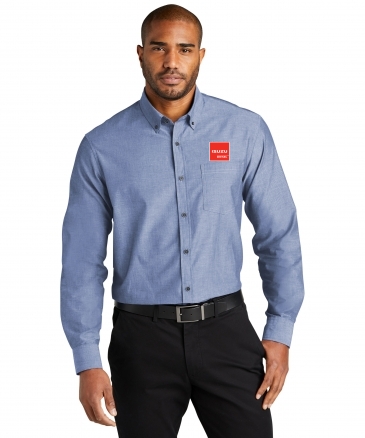 Port Authority® Long Sleeve Chambray Easy Care Shirt
