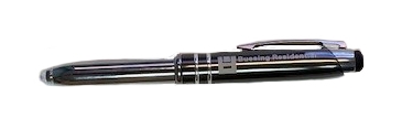 Silver Pen w/Velvet Pouch