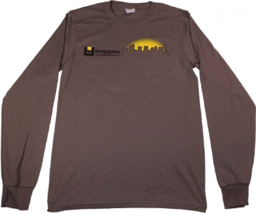 Grey Graphic Equipment Long Sleeve Tee