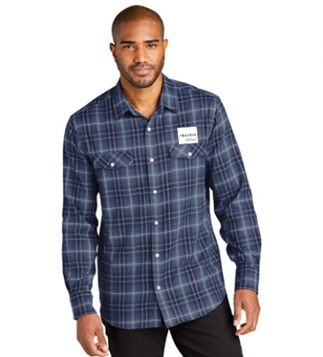 Port Authority® Long Sleeve Ombre Plaid Shirt