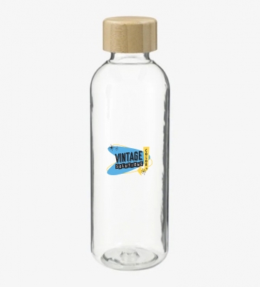 Sona 22oz RPET Reusable Bottle w/ FSC® 100% Bamboo Lid