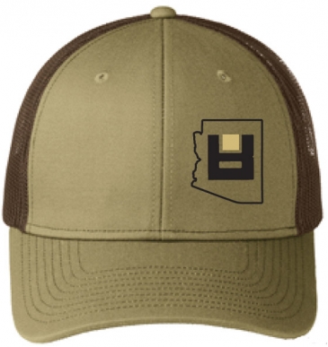 Snapback Trucker Cap-True Khaki/Coffee