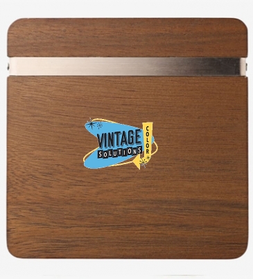 Graze Wood and Metal Coaster Set