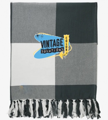 Field & Co. 100% Organic Cotton Check Throw Blank