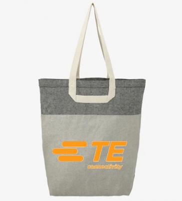 Recycled Cotton U-Handle Book Tote