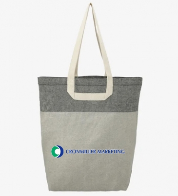 Recycled Cotton U-Handle Book Tote