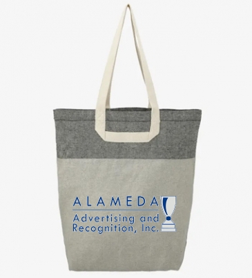 Recycled Cotton U-Handle Book Tote