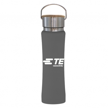 25 oz. Hampton Stainless Steel Bottle With Bamboo Lid