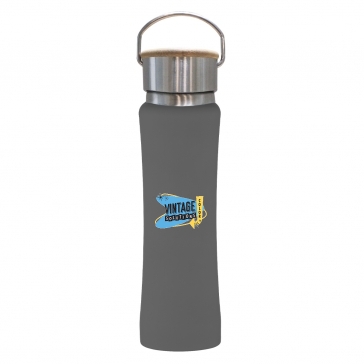 25 oz. Hampton Stainless Steel Bottle With Bamboo Lid