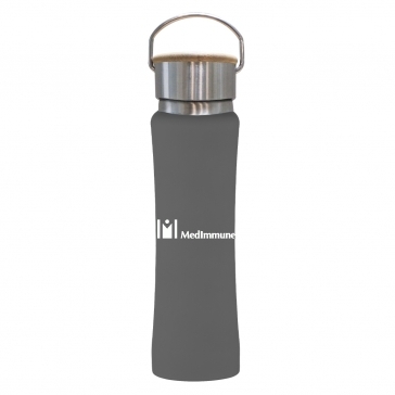 25 oz. Hampton Stainless Steel Bottle With Bamboo Lid