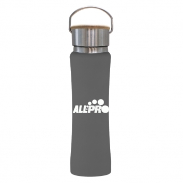 25 oz. Hampton Stainless Steel Bottle With Bamboo Lid
