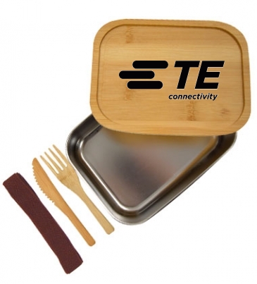 Sophisticate Stainless & Bamboo Bento Box