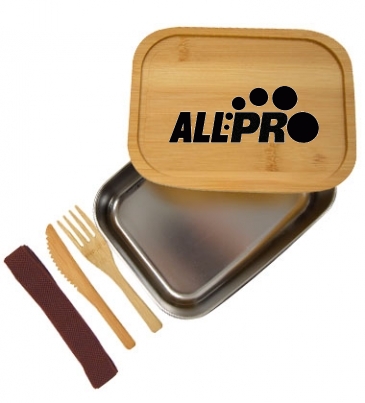 Sophisticate Stainless & Bamboo Bento Box