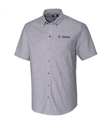 Cutter & Buck Stretch Oxford Short Sleeve Dress Shirt- Big & Tall