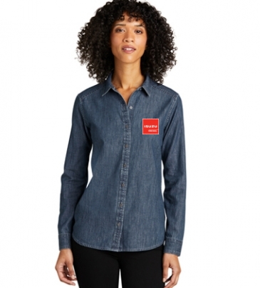 Port Authority® Ladies Long Sleeve Perfect Denim Shirt