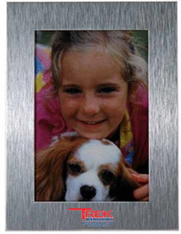 2 1/2 x 3 1/2 Brushed Mini Silver Frame