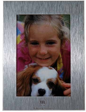 2 1/2 x 3 1/2 Brushed Mini Silver Frame