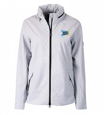 Vapor Water Repellent Stretch Womens Full Zip Rain Jacket