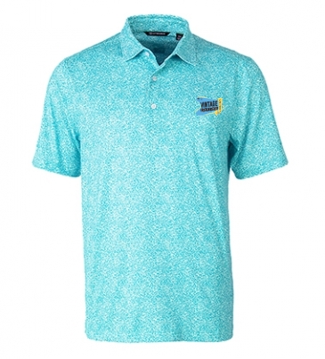 Pike Constellation Print Stretch Mens Polo