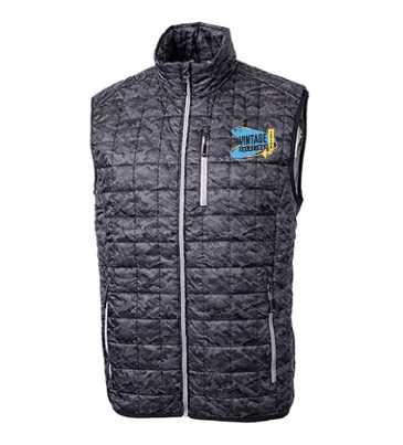 Rainier PrimaLoft® Mens Eco Insulated Full Zip Printed Puffer Ves