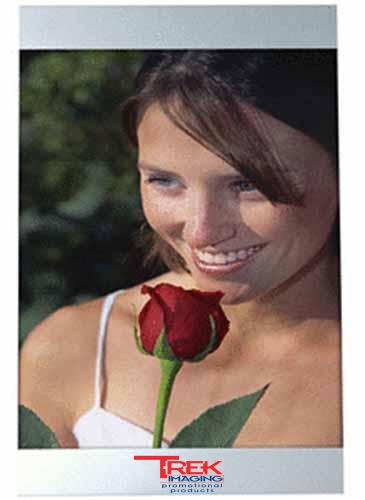 4 x 6 Three Piece Brushed Silver Clip Frame