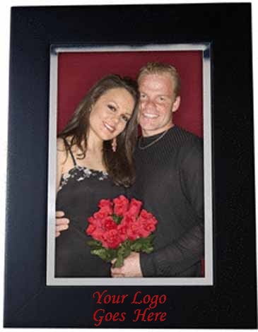 4 x 6 Black Wood Frame w/Silver Bevel