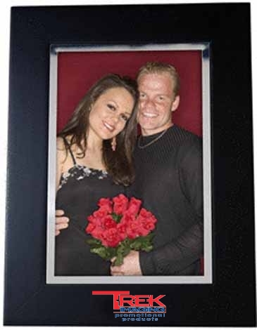 4 x 6 Black Wood Frame w/Silver Bevel