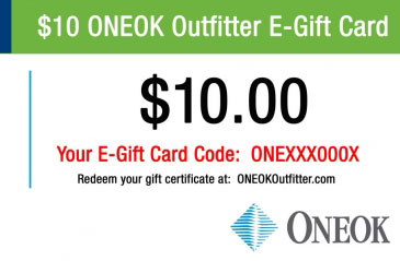 $10 ONEOK Outfitter Gift Card