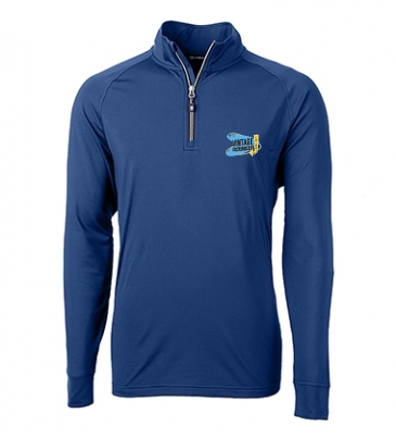 Adapt Eco Knit Stretch Recycled Mens Big and Tall Quarter Zip Pul