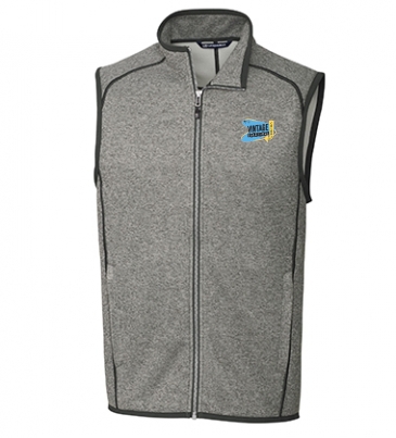 Mainsail Sweater-Knit Mens Big and Tall Full Zip Vest