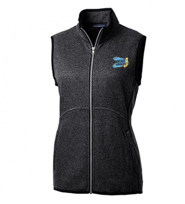 Mainsail Basic Sweater-Knit Womens Full Zip Vest