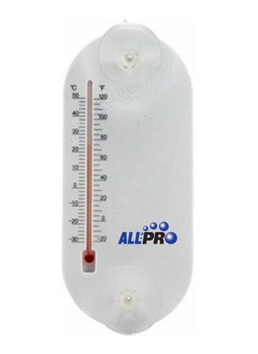 Large Acrylic Oval Temperature Gauge