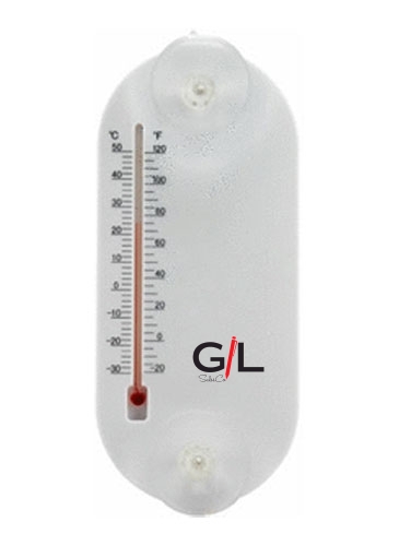 Large Acrylic Oval Temperature Gauge