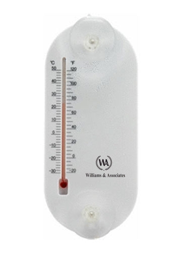 Large Acrylic Oval Temperature Gauge
