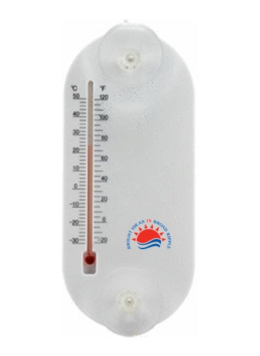 Large Acrylic Oval Temperature Gauge