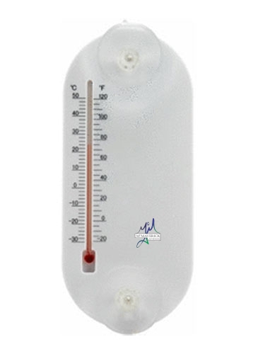 Large Acrylic Oval Temperature Gauge