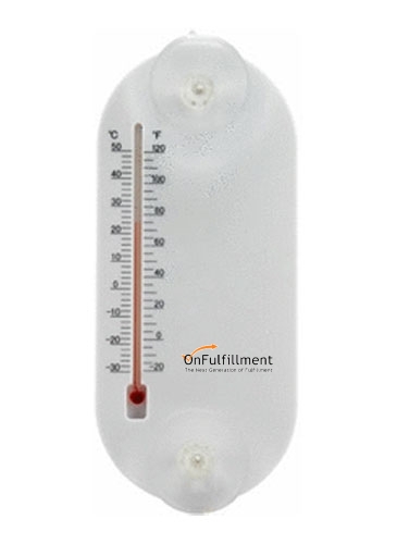 Large Acrylic Oval Temperature Gauge