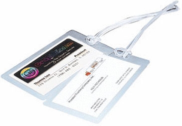 2 1/2 x 4 1/4 Luggage Tag w/Strap
