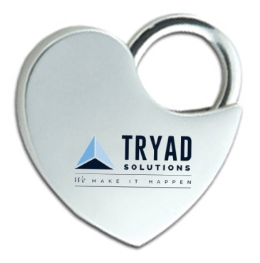 Locking Heart Keytag