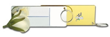 Mirror Finish Ticket Keytag