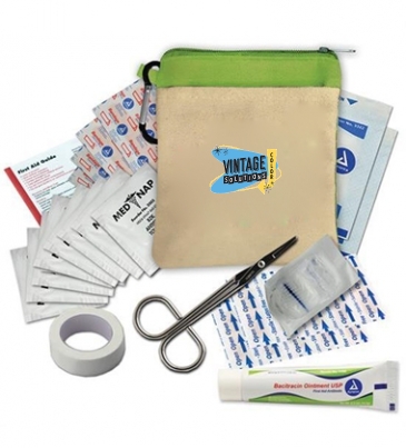 Canvas Zipper Tote First Aid