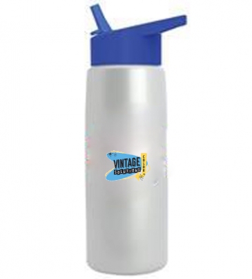 Digital Metalike Flair Bottle - Flip Straw Lid