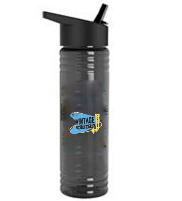 24 oz. Slim Fit UpCycle RPET Bottles With Flip Straw Lid Digital