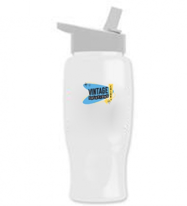 Poly-Pure - 27 oz. Bottle -Flip Straw Lid